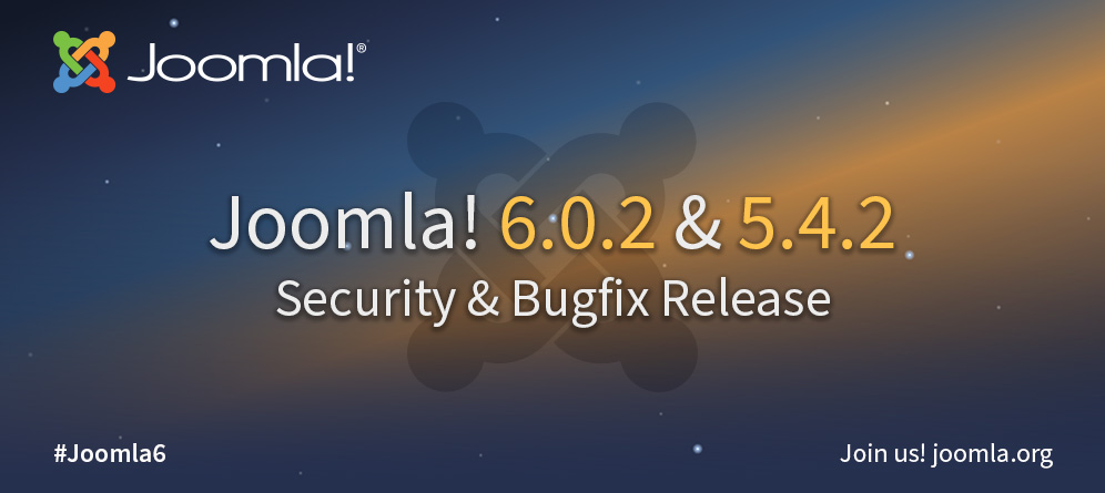 Joomla 5.4.2 and 6.0.2